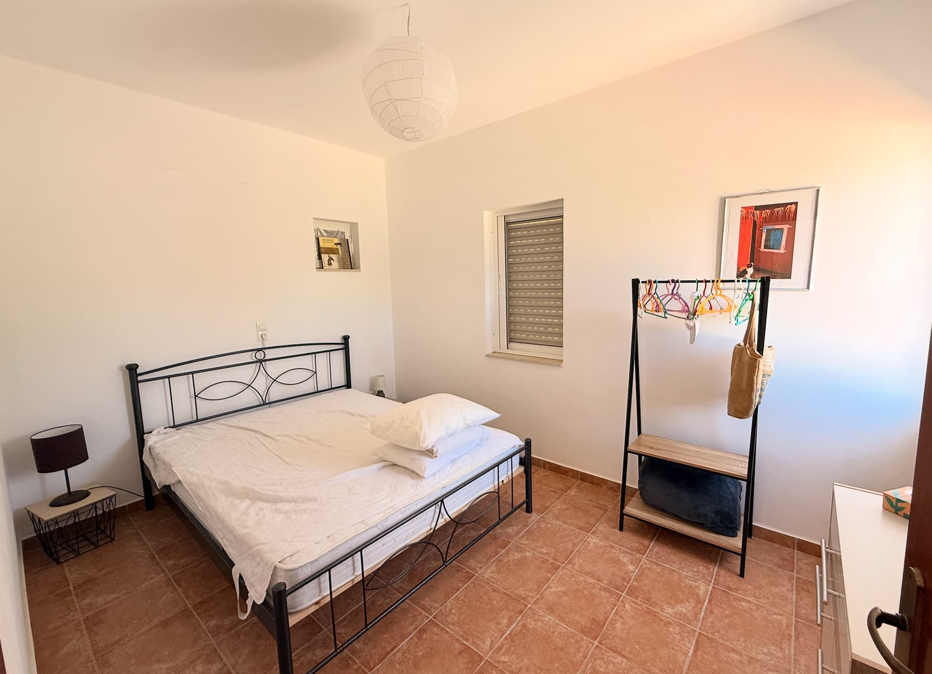 Chambre de l'appartement à l'étage