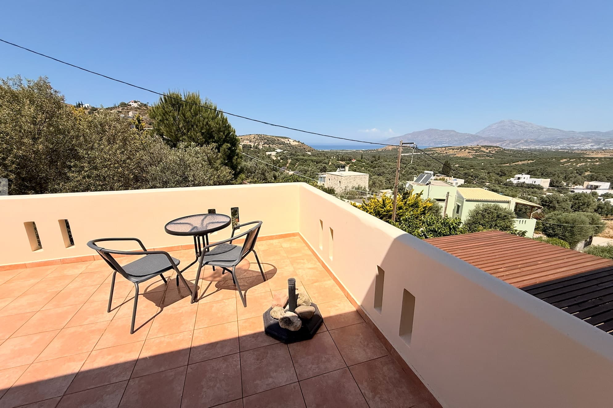 Terrasse de l'étage