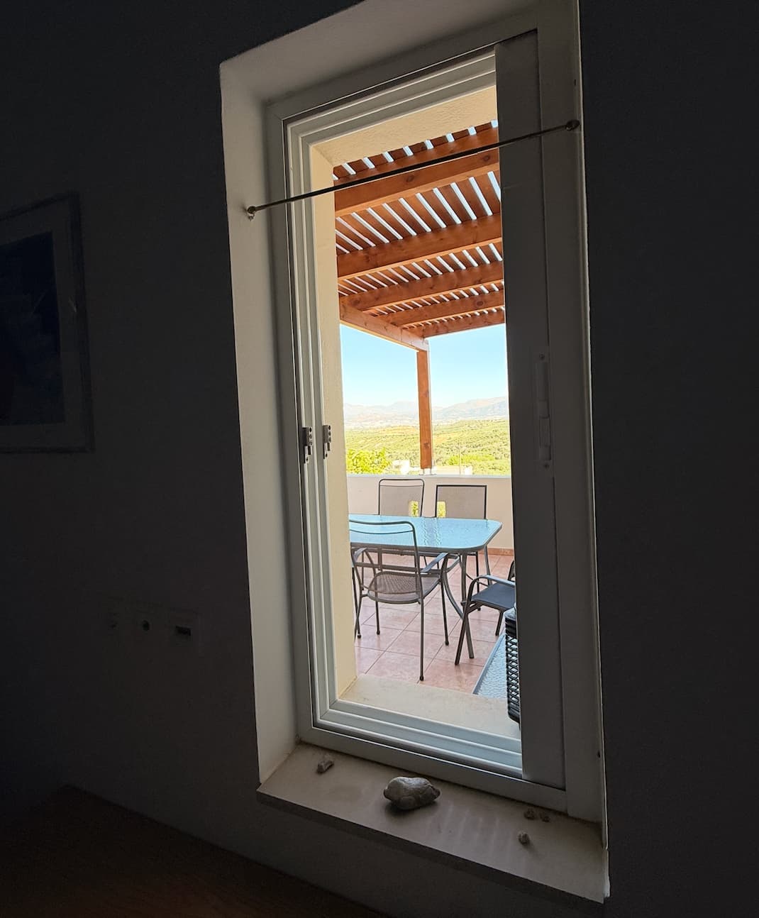 Vue depuis une chambre du rez-de-chaussée