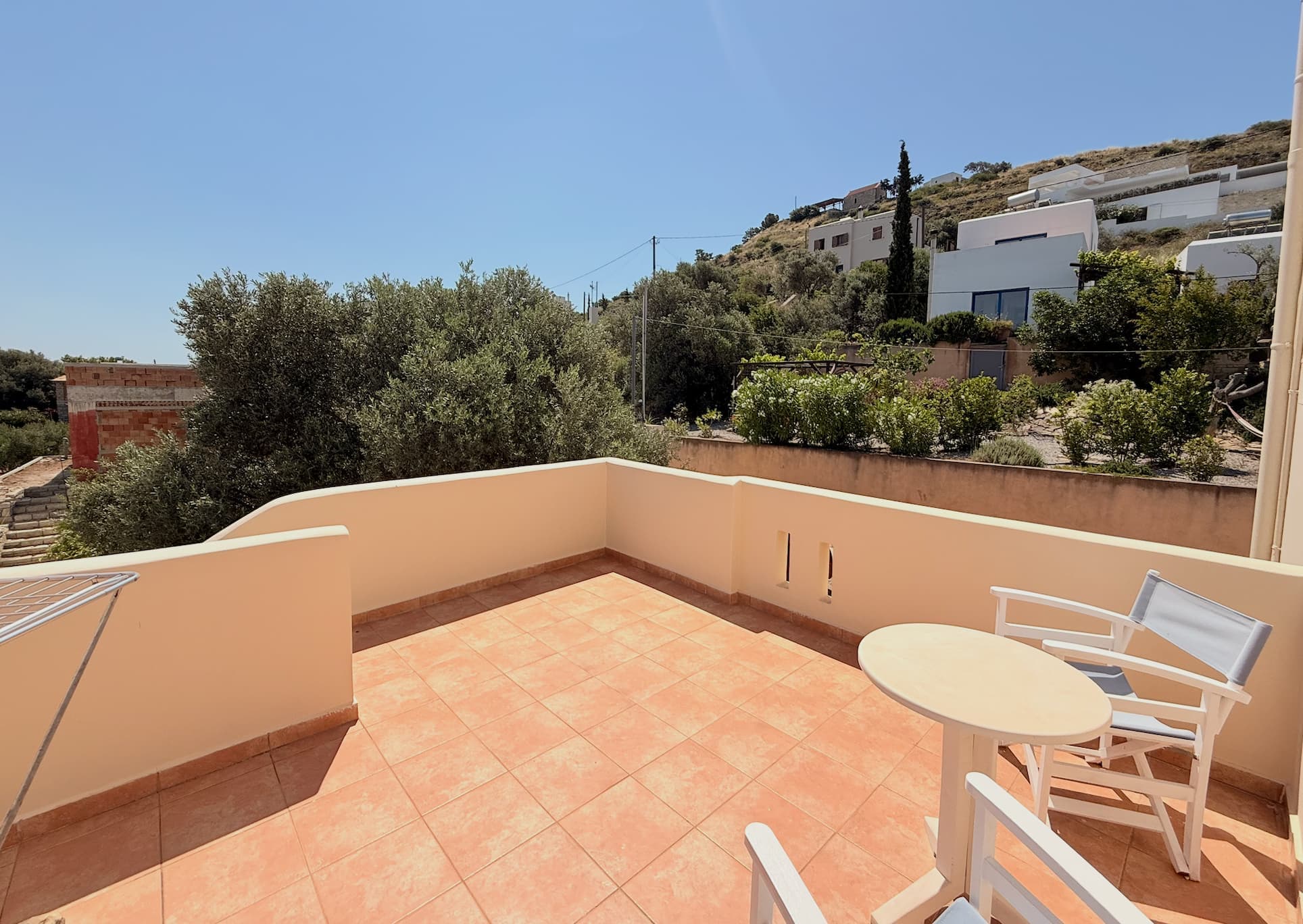 Terrasse de l'étage, vue panoramique